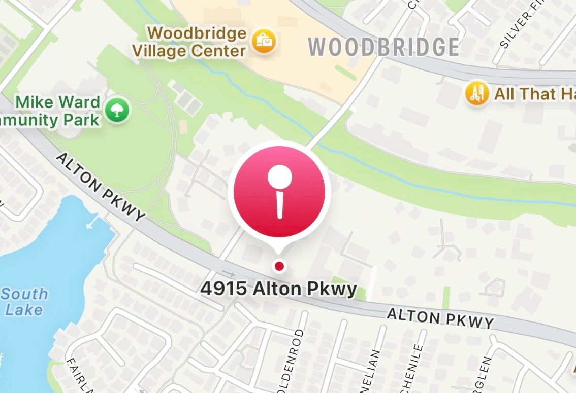 Map to Irvine United Congregational Church at 4915 Alton Pkwy